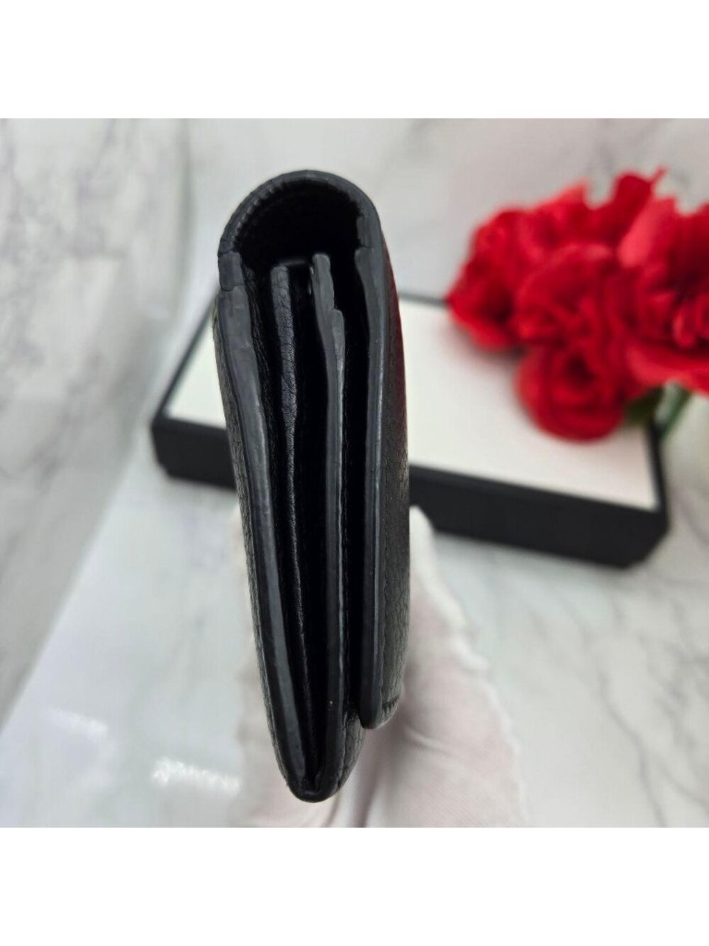 ★SOLD★ Gucci Wallet Interlocking GG Black - Picture 9 of 15